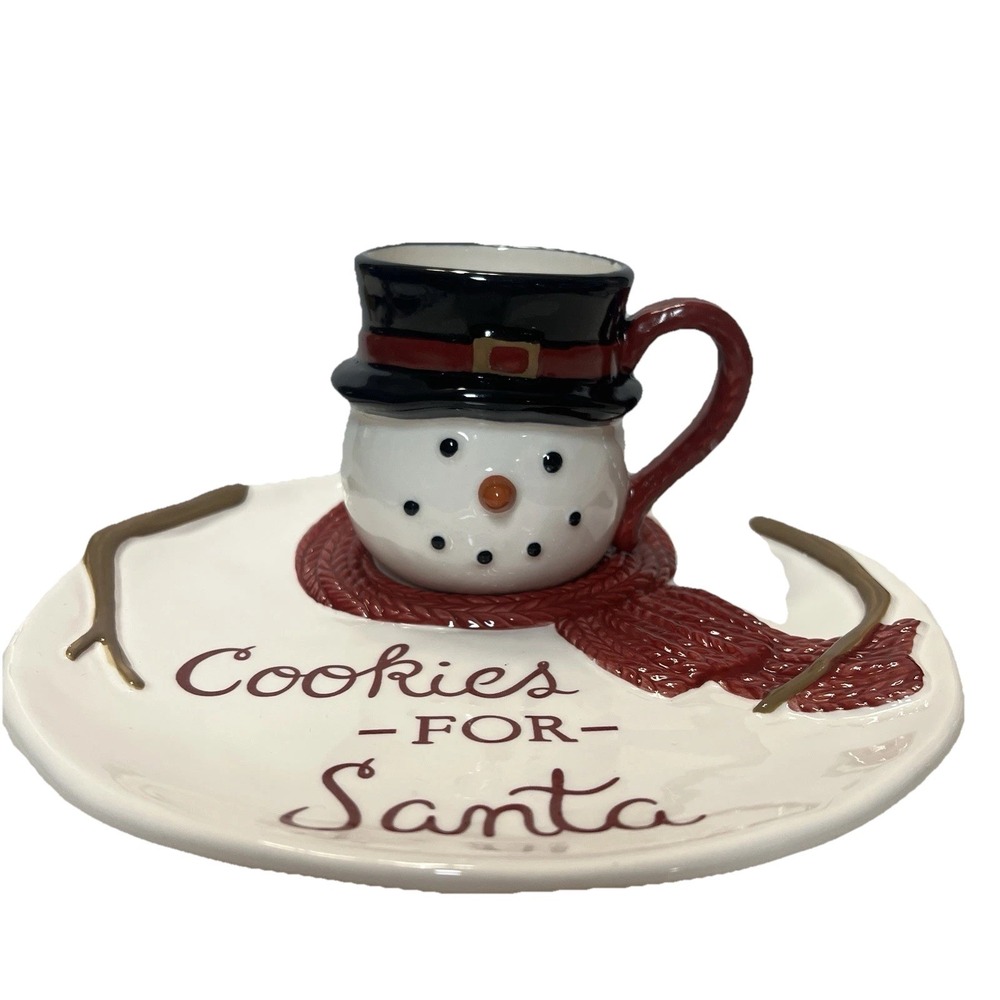 St. Nicholas Square® Yuletide 2-Pc. Snowman Cookies for Santa‎ Set